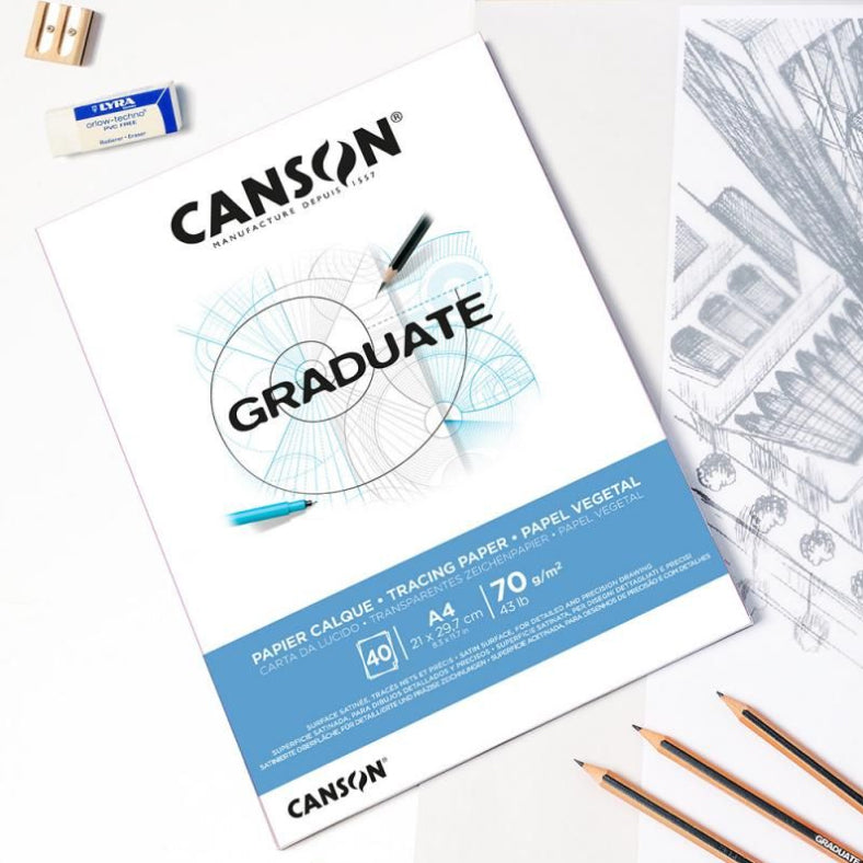 Canson Graduate A4 Tracing Pad - 70gsm (40 Sheets)