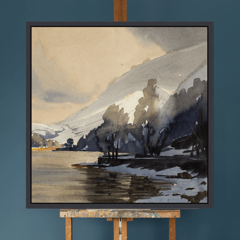 Winter Shore of Grasmere by William Heaton Cooper R.I. (1903 - 1995)