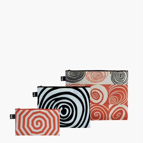 Louise Bourgeois Spirals Zip Pockets (Set of 3)