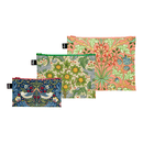 LOQI Wlliam Morris The Strawberry Thief. Decorative Fabric, Orchard. Dearle, Hyacinth Zip Pockets