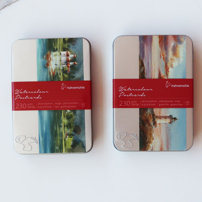 Hahnemuhle Watercolour Postcards Metal Tin (Set of 30)