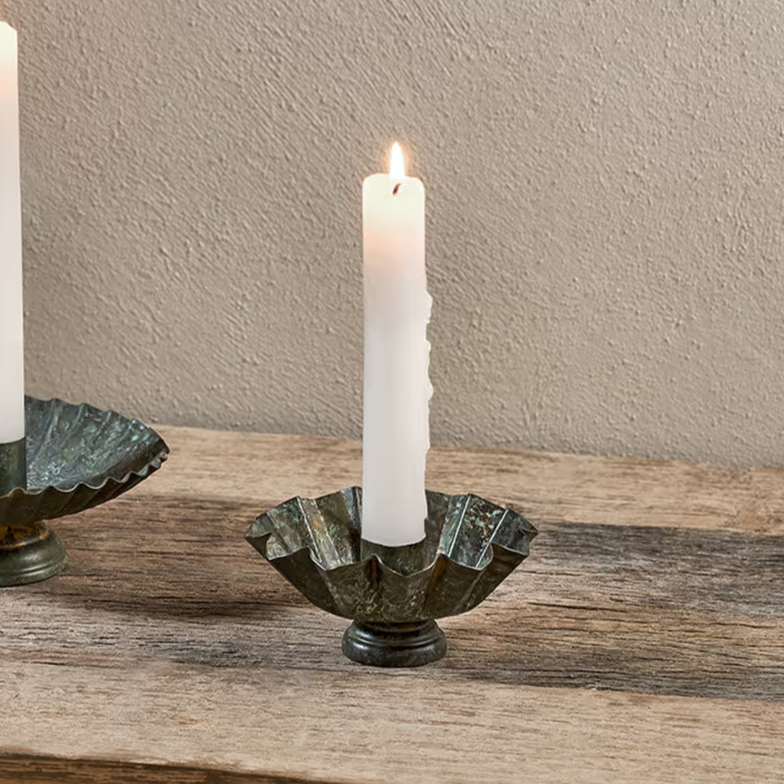 Matu Antique Patina Candle Holder