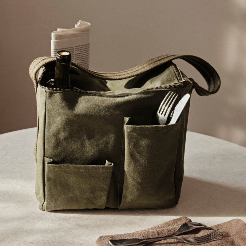 Ferm Living Olive Bark Picnic Bag