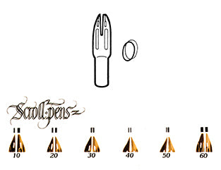 William Mitchell Scroll Pen Nibs (Assorted)