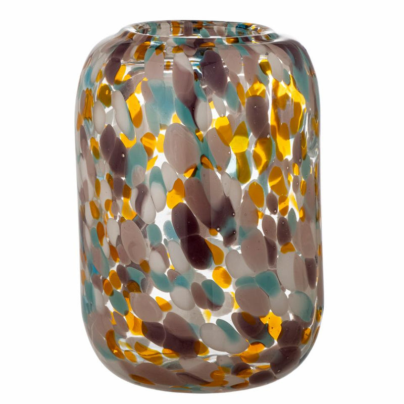 Vidia Glass Vase, Orange