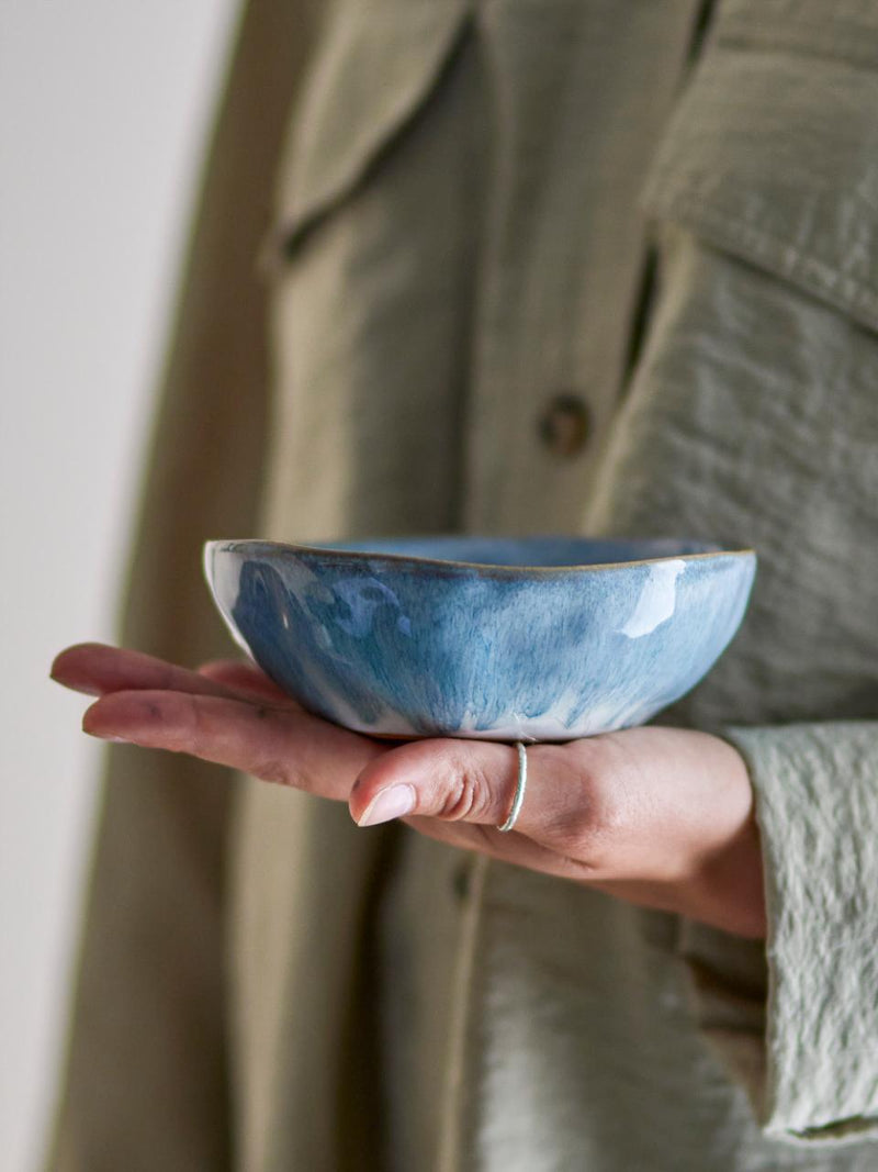Nara Bowl, Blue, Stoneware ( Diameter 13cm x Height 4.5cm)
