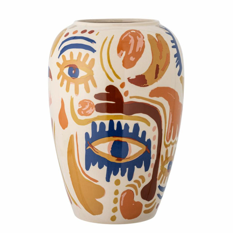 Horus Vase, Orange, Stoneware ( Depth 22cm x Height 32cm)