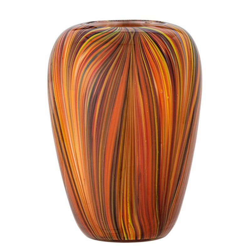 Sunny Vase, Orange Glass ( Depth 16.5cm x Height 22.5cm)