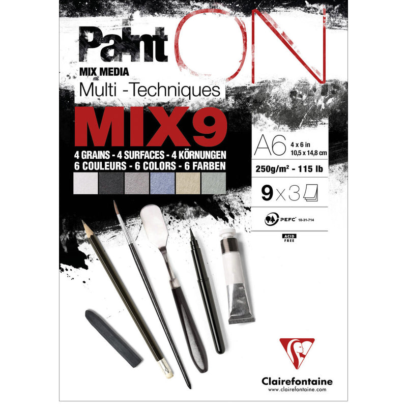 PaintOn Mix9 Mixed Media Paper Sheets