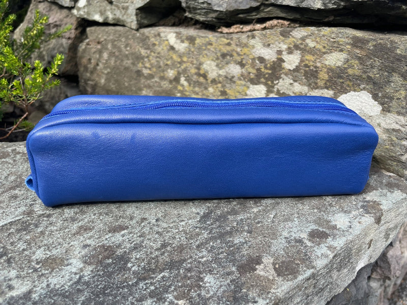 Rhodiarama Genuine Leather Rectangular Pencil Case