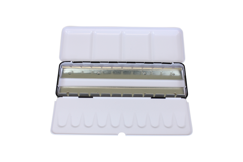 Metal Enamelled Watercolour Tin 24 x 1/2 Pan