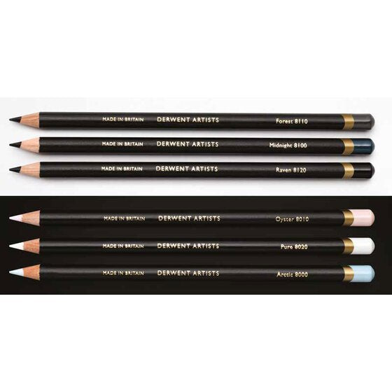 Derwent Artists Black & White Pencils (Set of 6)
