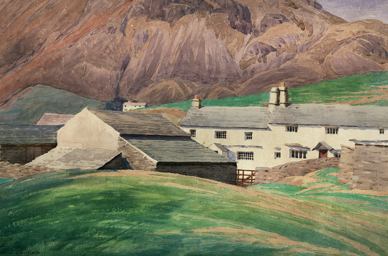 Birk How Farm, Little Langdale - Original Painting by William Heaton Cooper R.I. (1903 - 1995)