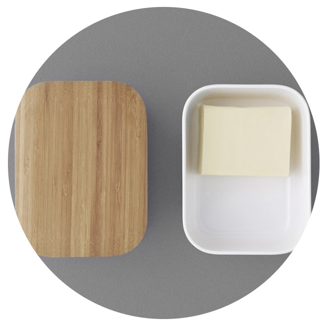 Stelton Butter Box with Bamboo Lid