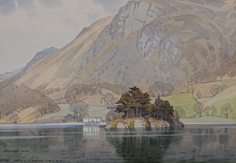 Rydal Island and Nab Scar by William Heaton Cooper R.I. (1903 - 1995)