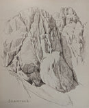 Shamrock, Pillar Rock, 1935, Monochrome by William Heaton Cooper R.I. (1903 - 1995)