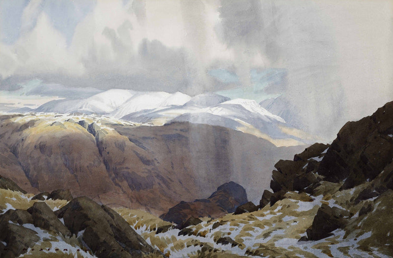 Spring Showers over Langdale by William Heaton Cooper R.I. (1903 - 1995)