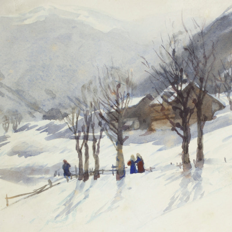 Winter in Norway by Alfred Heaton Cooper (1863 - 1929)