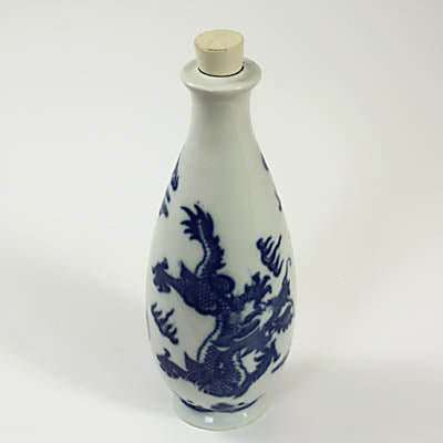 Black Chinese Ink in Ceramic Vase